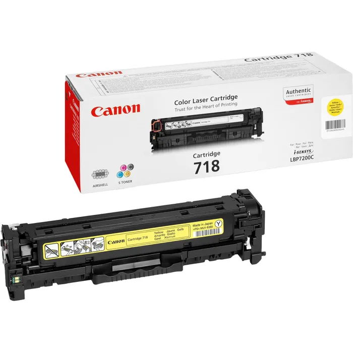 Original Toner für Canon 718 Yellow