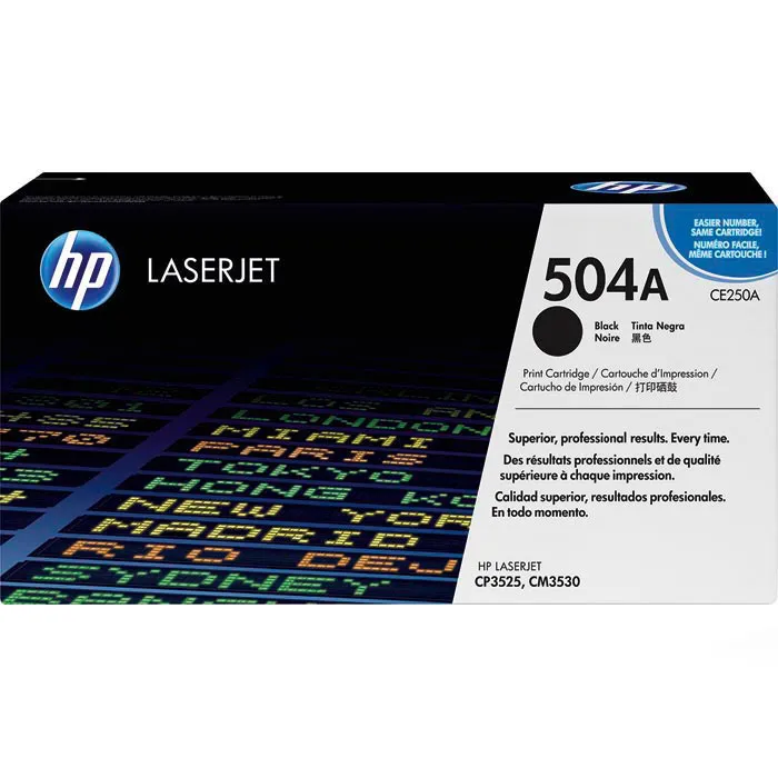 Original HP 504A / CE250A Toner Original HP 504A / CE250A Toner
